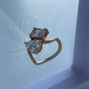 Toi et moi gold ring